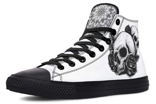 Printed Couple High-top Canvas Shoes