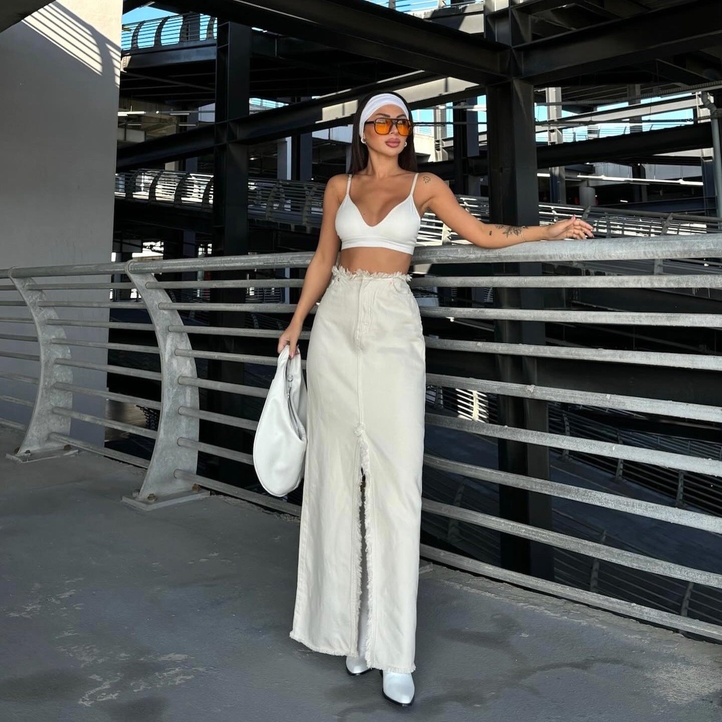 Line Midi Dress Women's Fashion Spring And Summer