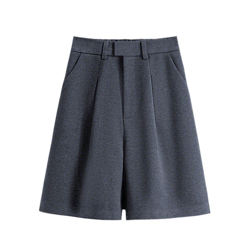 Outerwear High-Waisted Wool Cropped Trousers