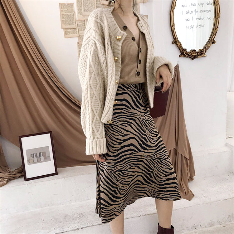 Slouchy Style Thickened Short Knitted Cardigan