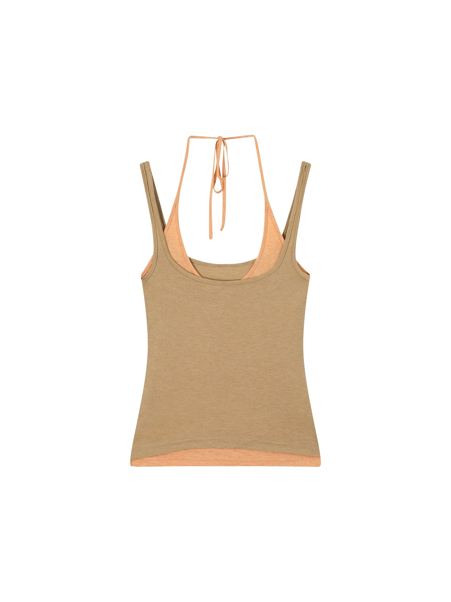 Halterneck ærmeløs camisole til kvinder, afslappet slankende top til udenpåbeklædning