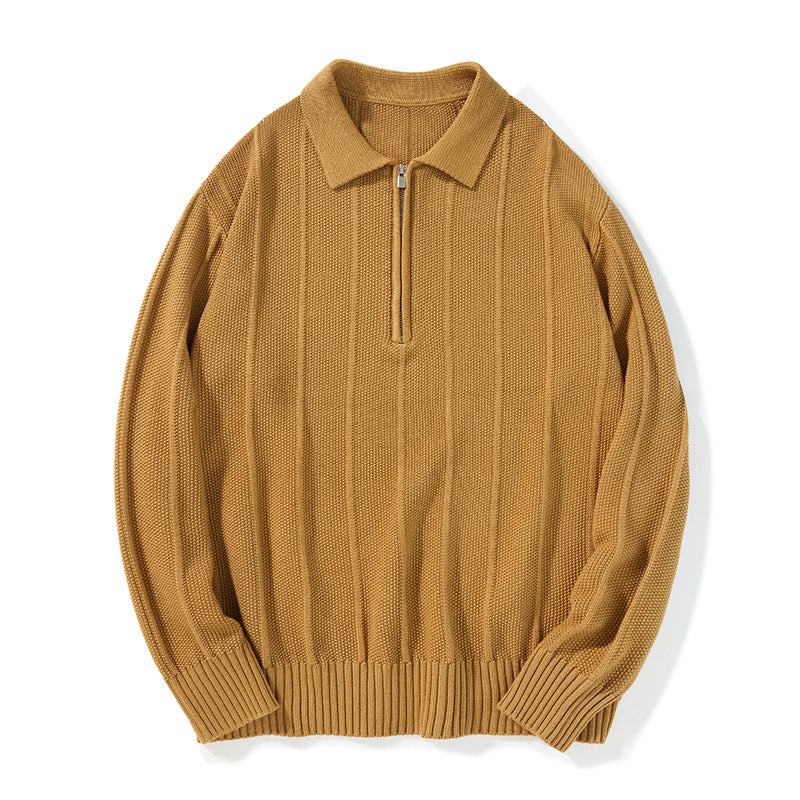 Waffle Knit Bottoming Shirt Versatile Tops Outerwear