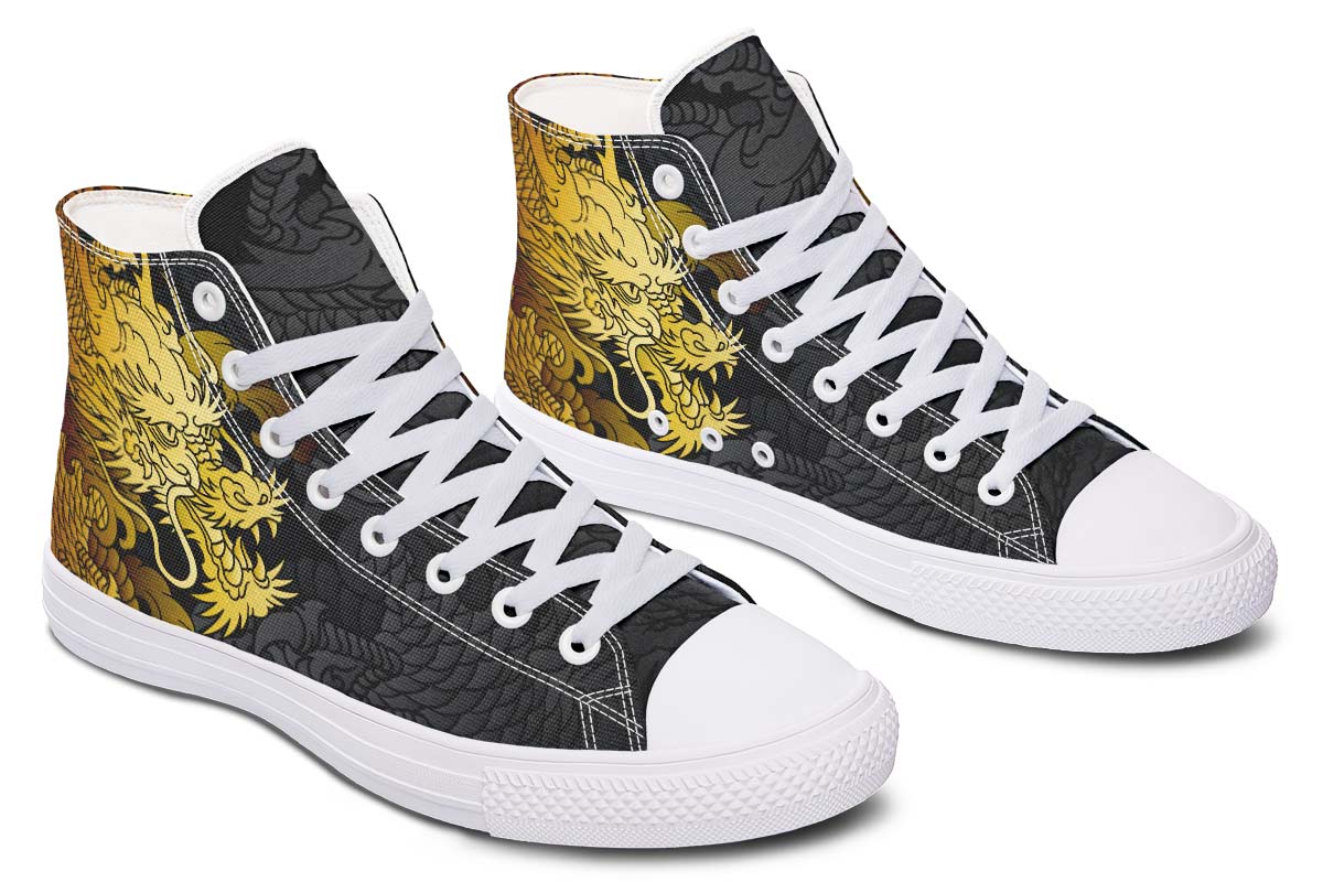 Men's And Women's Fashion Color Printing High-top Canvas Shoes