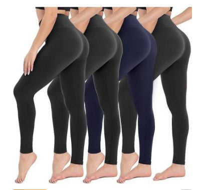 Solid Color High Waist Cropped Leggings
