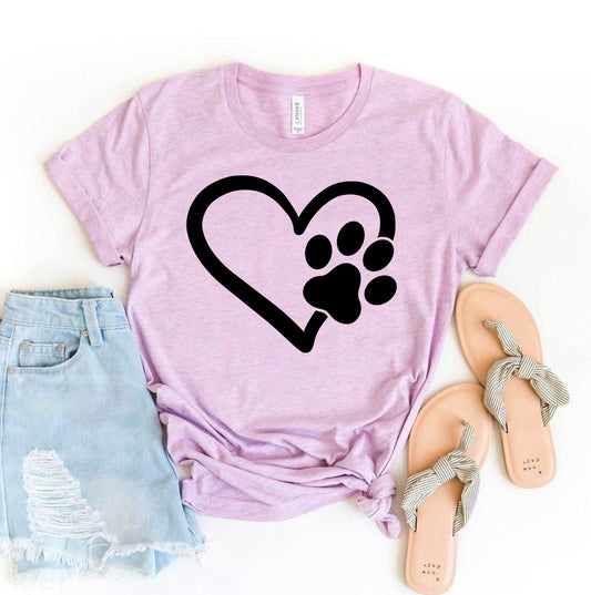 Simple Love Hundeprint T-shirt