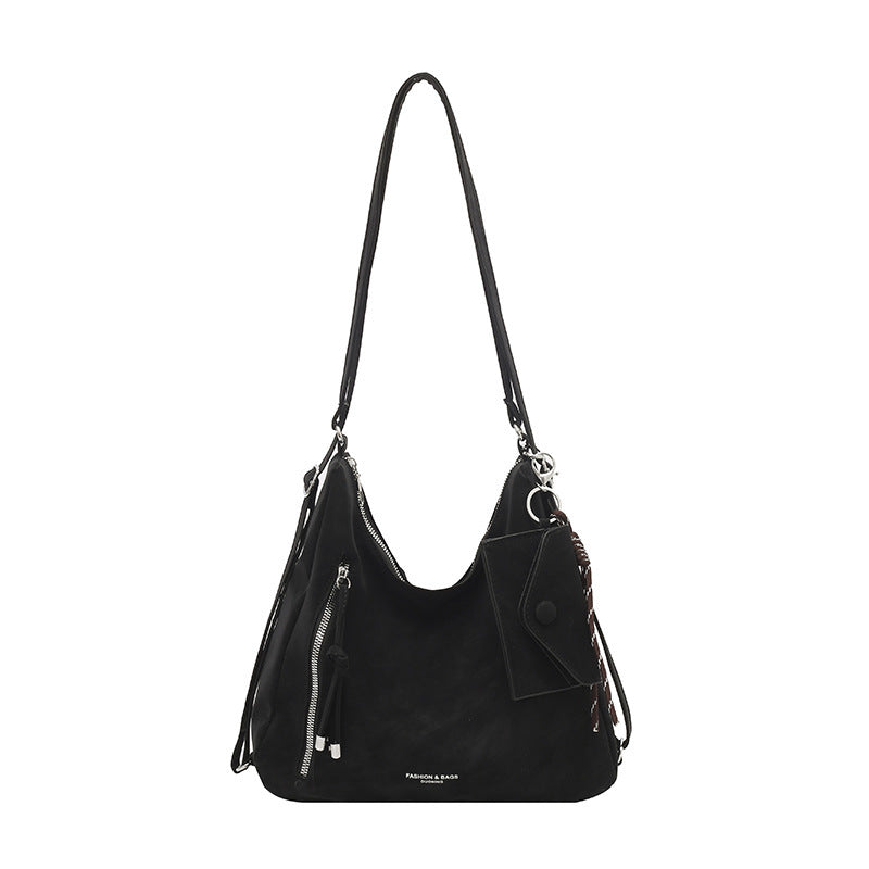 Retro Matte Relaxed-style Commuter Shoulder Bag