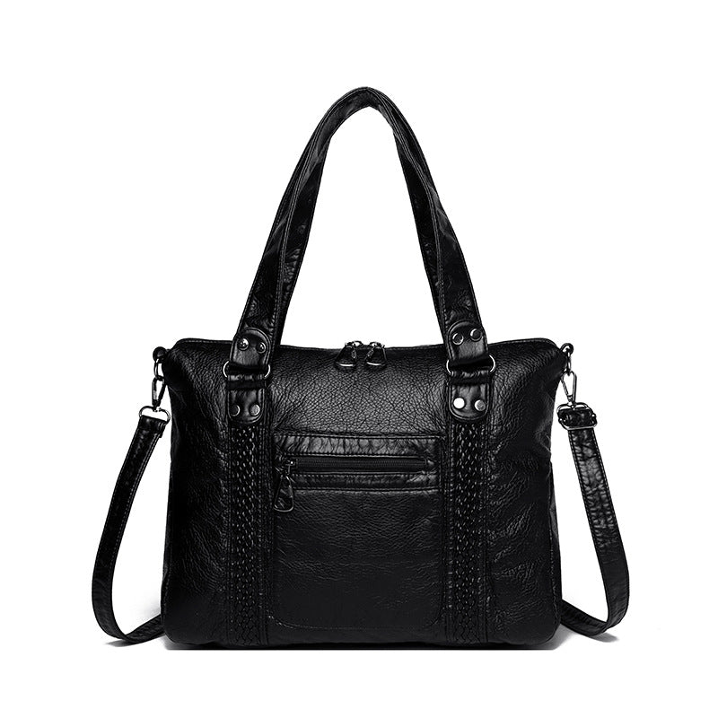 French Retro Motorcycle Shoulder Messenger Bag