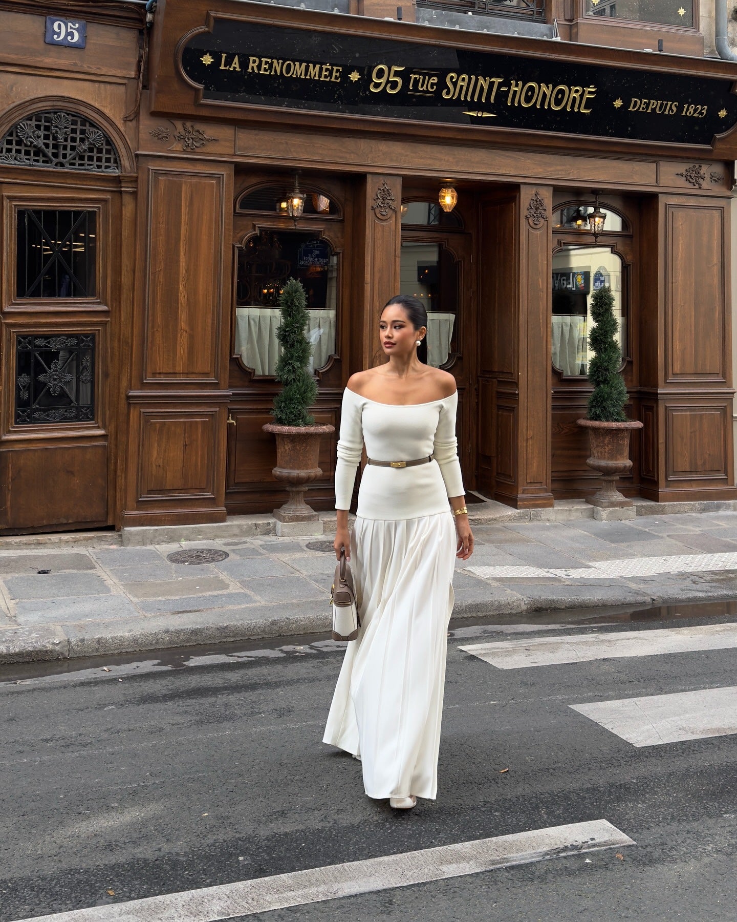 Seamless Off-shoulder European And American-style Dress For Women