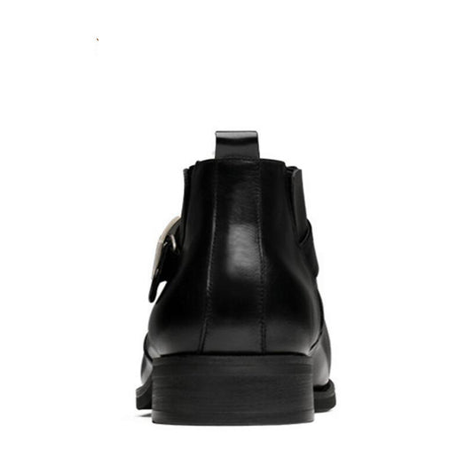 British Men's Autumn And Winter High-top Leather Shoes Martin Boots