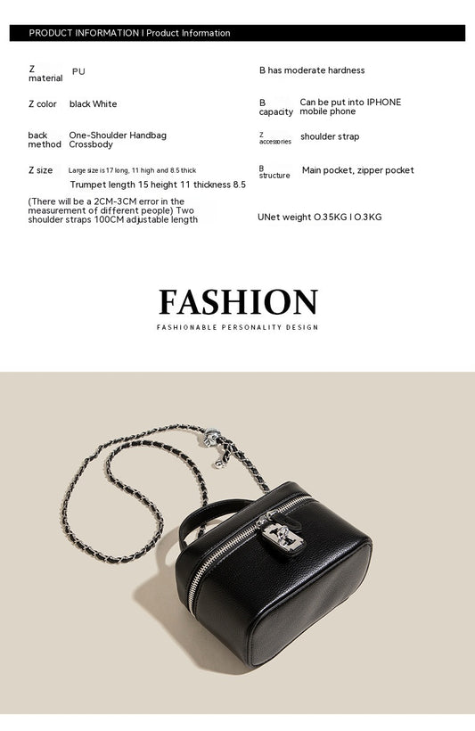 High Sense Chain Box Square Pouch Women