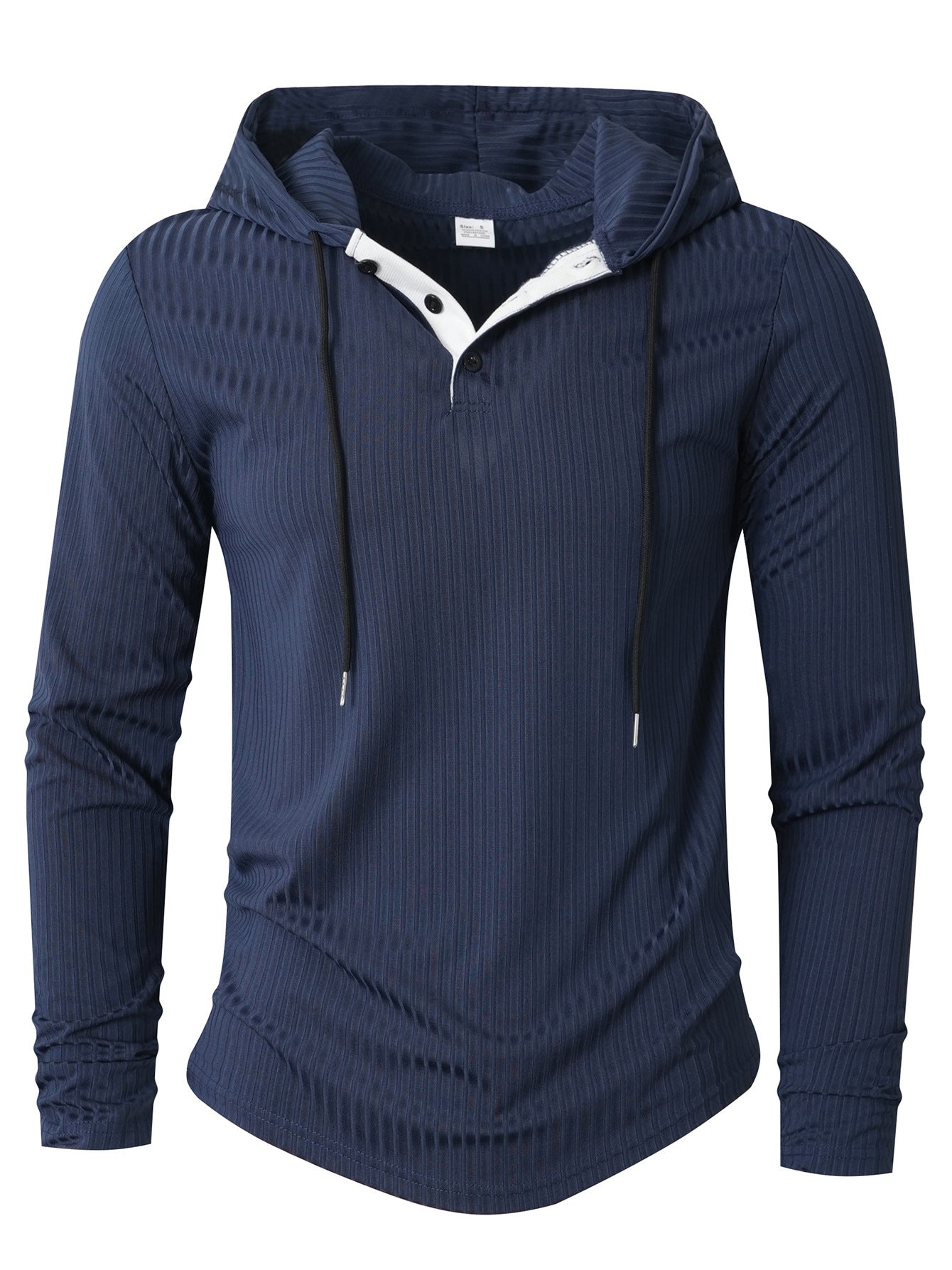 Fallwinter Long-sleeve Casual Sports Hoodie With Drawstring