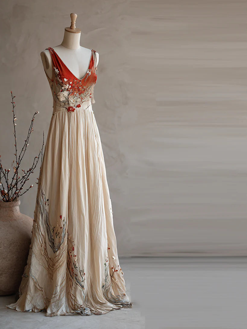 Printed Floral Womens Polyester Dress
