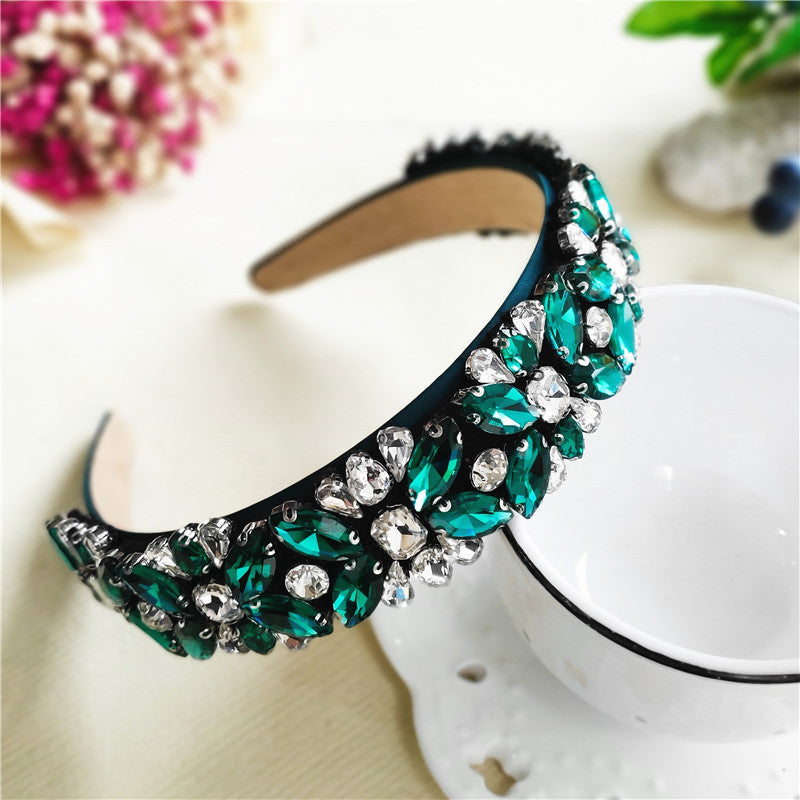 Floral All-match Super Baroque Wide-brimmed Trend Headband