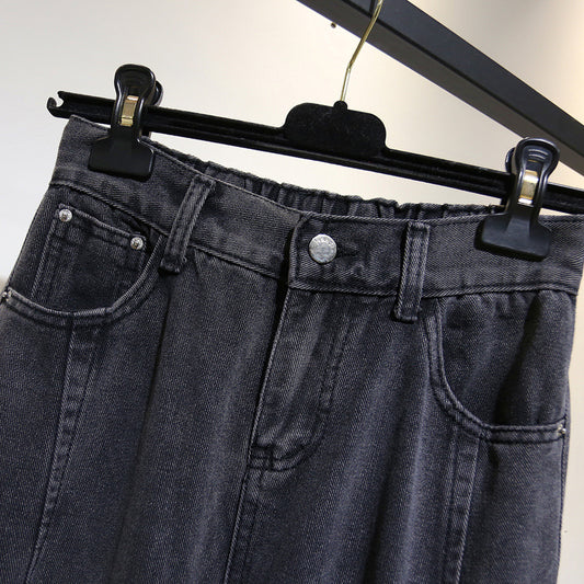 Women's Loose Plus Size Jeans High Waist Harem Pants