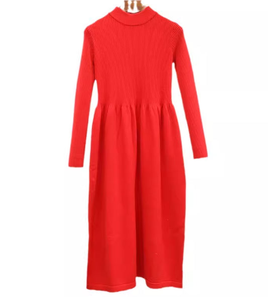 Womens Petite Long Knitted Sweater Dress For Layering