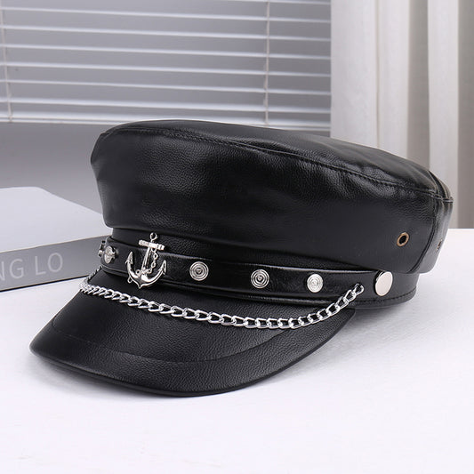 Artistic Retro Personality Light All-matching Peaked Cap