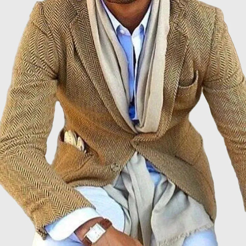 Men's Digital-Print Western-Style Fashion Suit Jacket