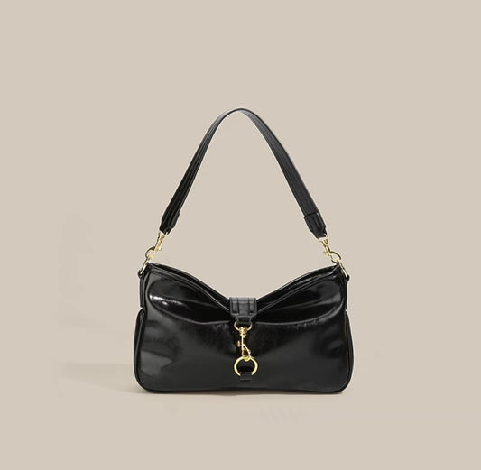 Commuter Underarm Bag All-match Solid Color Crossbody