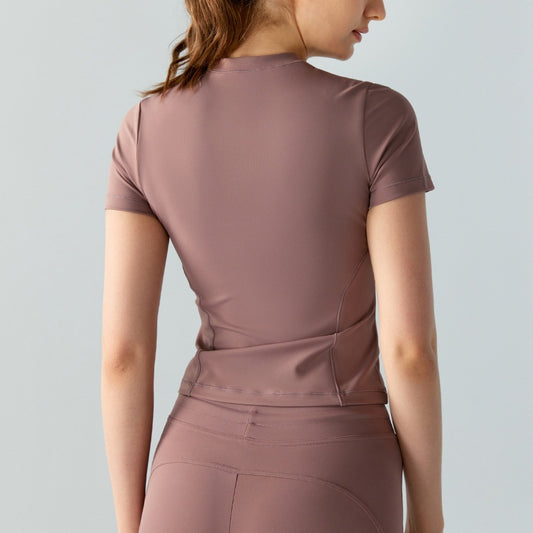 Casual Slimming Cool Yoga Clothes Short Sleeve