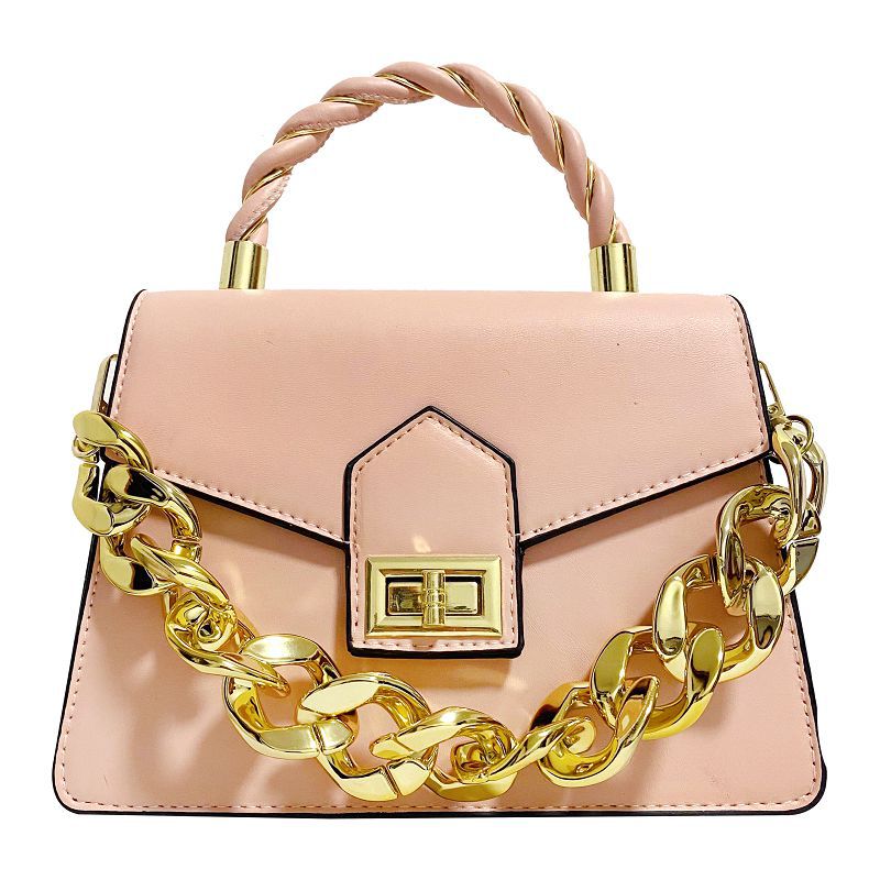 Fall Winter Fashion Crossbody Bag Twisted Chain Women's Bag Handbag Simple Texture Shoulder Messenger Bag