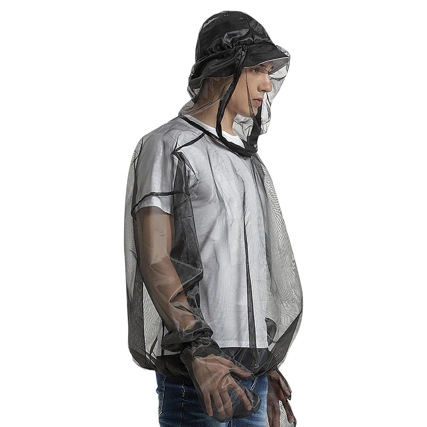 Anti-mosquito In Summer Insect Mosquito Net Outdoor Lightweight Breathable Jacket