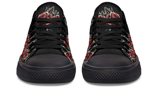 Fashion Print Couple Low-Top Canvas Shoes