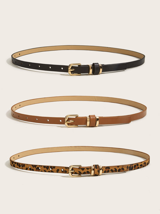 Retro Thin All-match Pin Buckle Small Belt