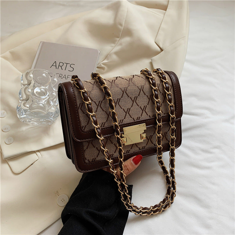 Versatile Retro Cross Body Fashion One Shoulder Small Square Bag