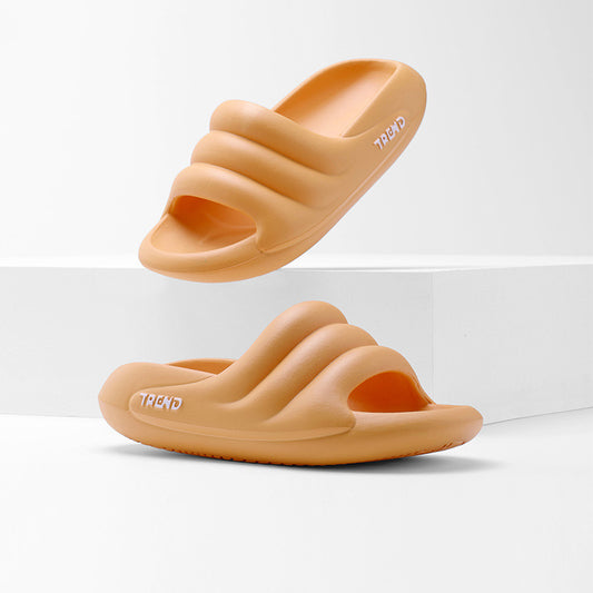Wave Pattern Design Fashionable Non-slip Wear-resistant Slippers