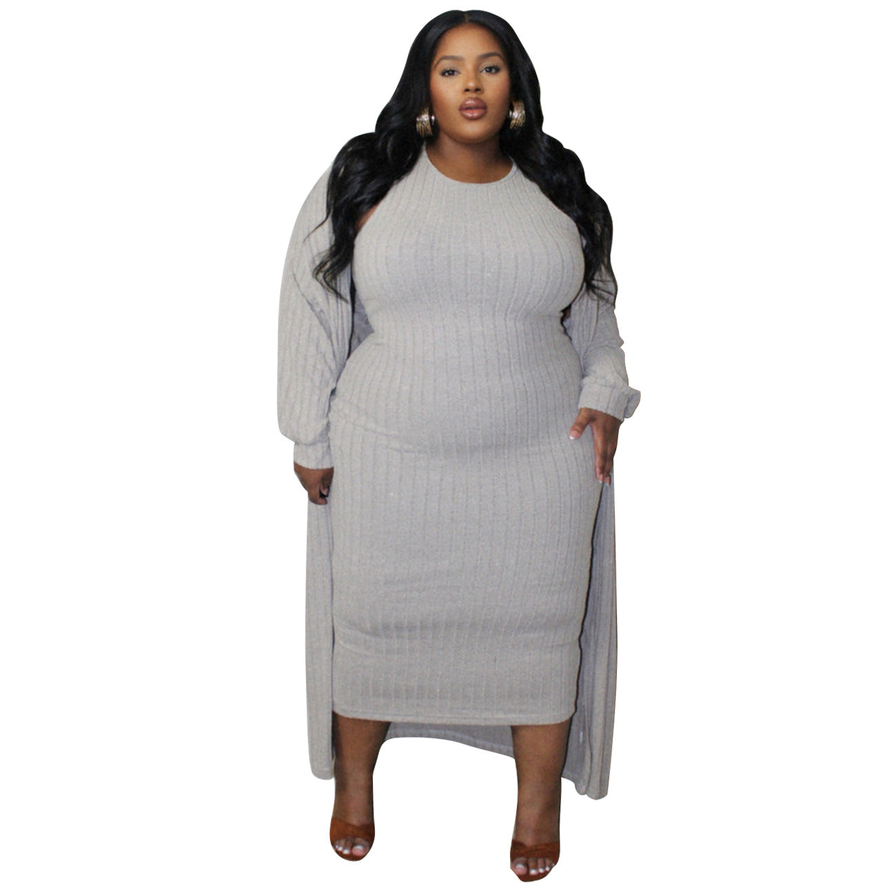 Casual Fashion Long Sleeve Coat Two-piece Suit