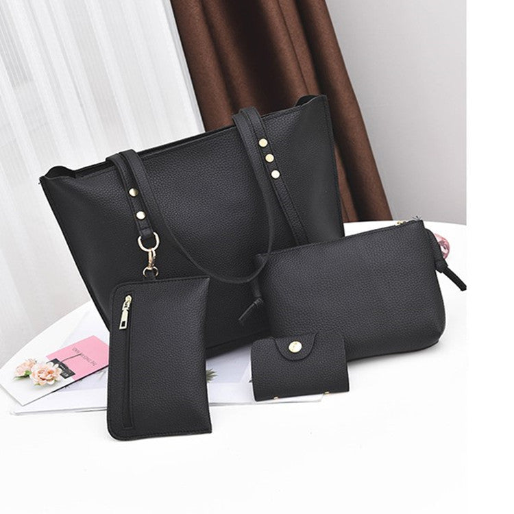 Foreign trade wholesale bag four set new winter bangalor Korean Fashion Handbag Purse