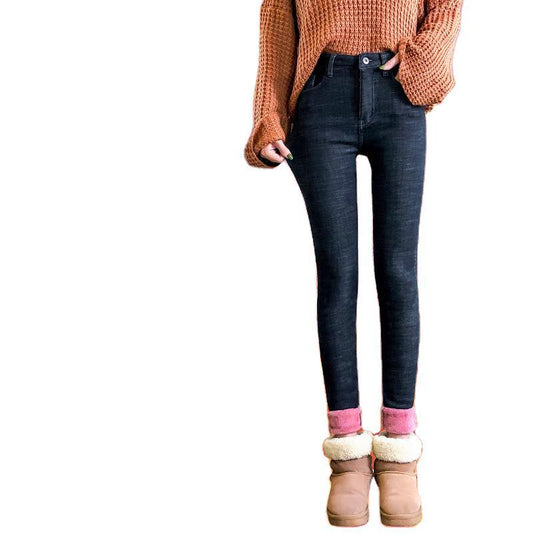 Stretch High Waist Slimming Pants With Small Feet