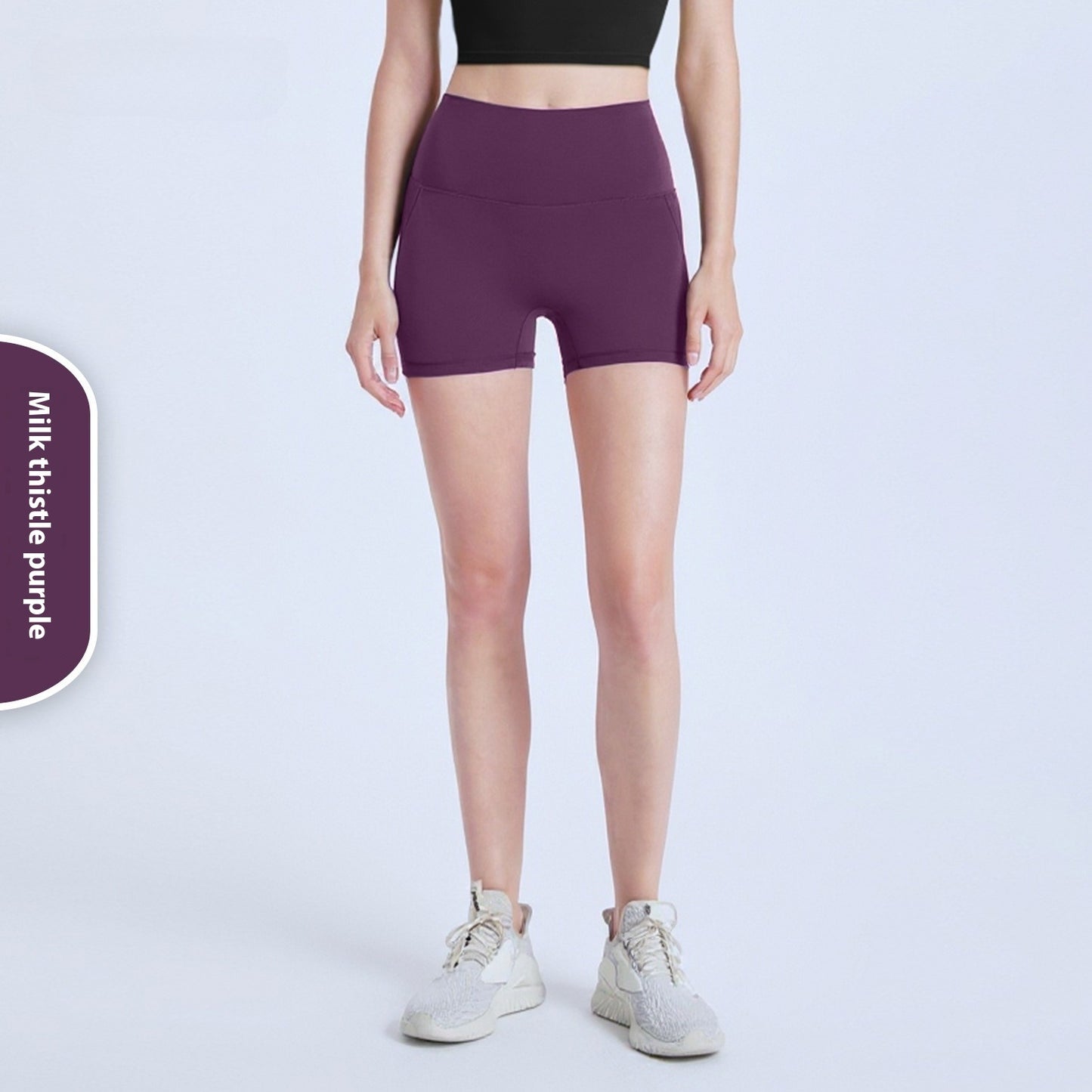 High Waist Reversible Three-quarter Pants Yoga Pants