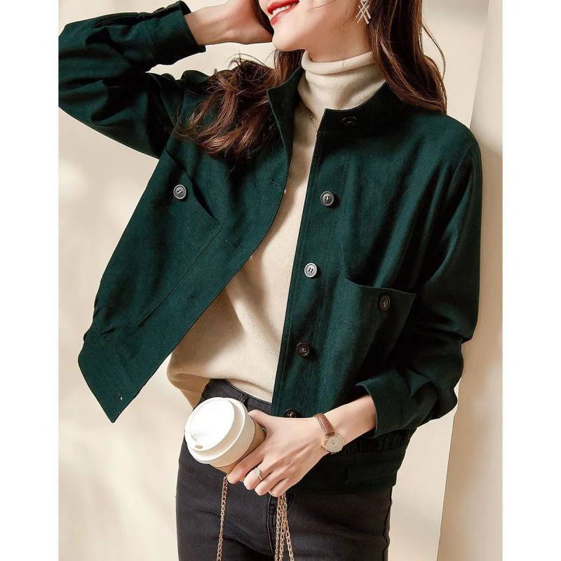 Versatile Loose And Thin Solid Color Jacket