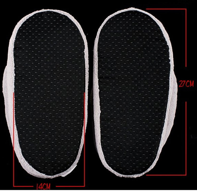 Practical Safe and Reliable Plush USB Foot Warmer Shoes Soft Electric Heating Slipper