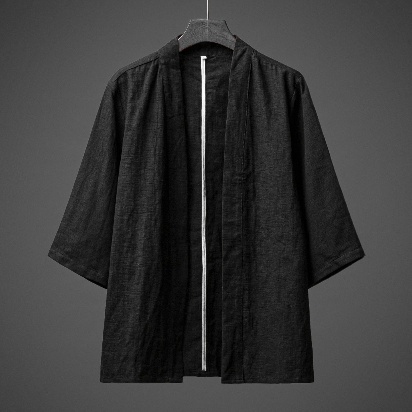 Loose Solid Color Three-quarter Sleeve Shirt