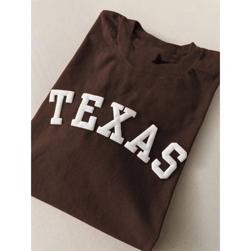 Loose-fitting Short-sleeve T-shirt In Pure Cotton