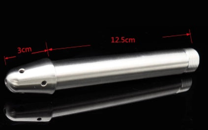 Stainless steel flush anal plug