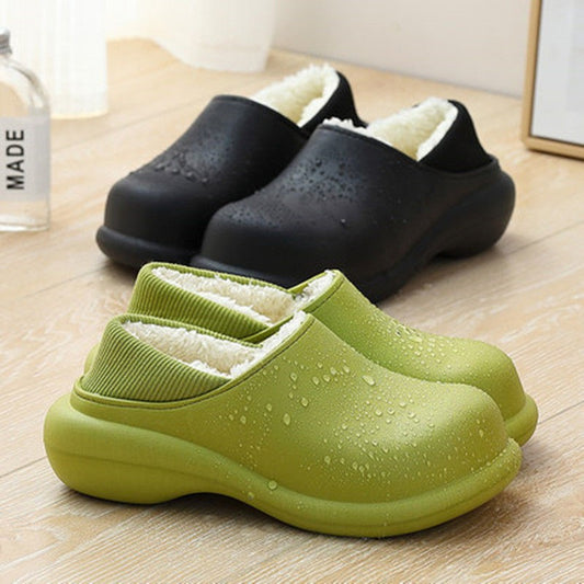 Heel Non-slip Home Thick Bottom Waterproof Indoor Warm Cotton Shoes
