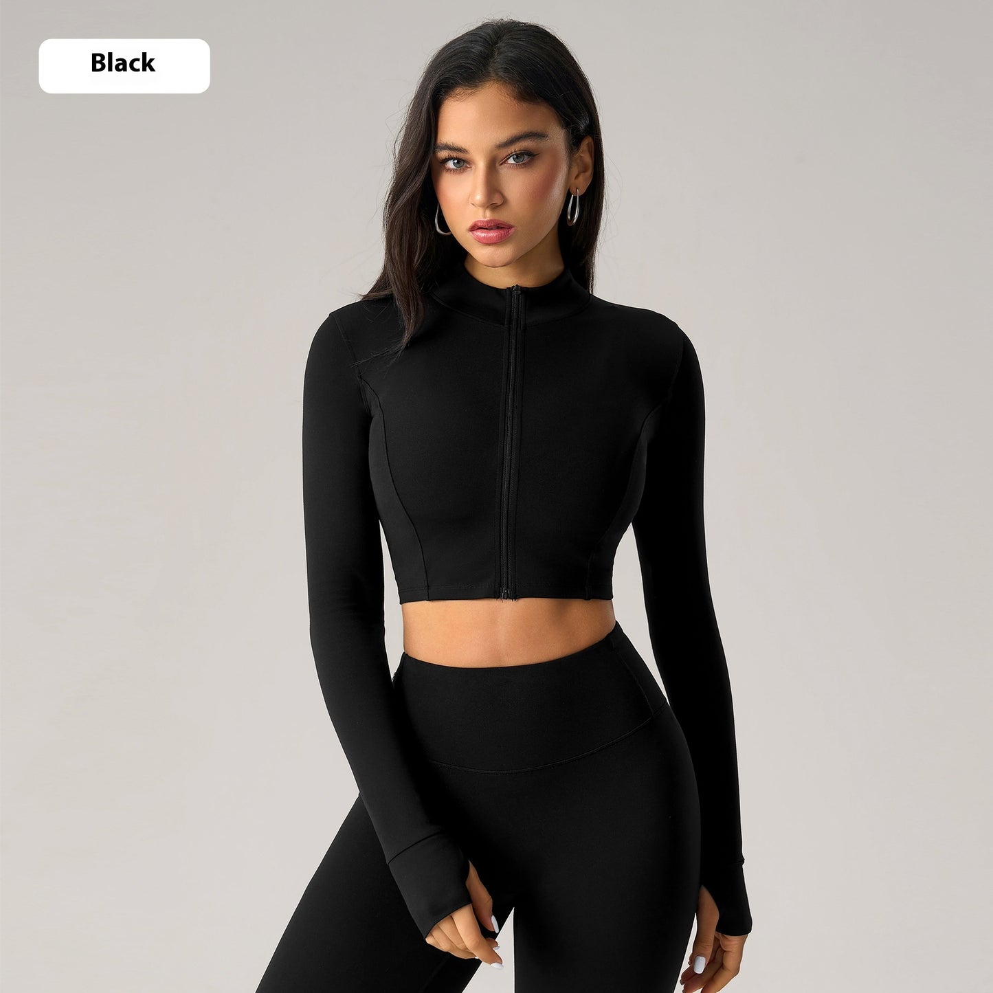 European And American Skinny Short Zipped Sports Coat Women