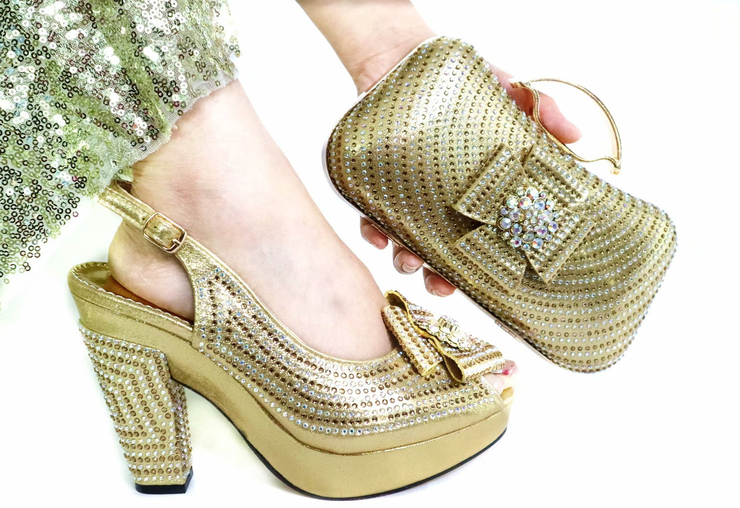 Chuck High Heels Matching Bag For Summer New Designs