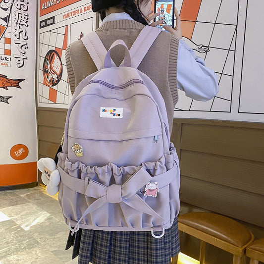New Cute Bowknot Large Capacity Backpack