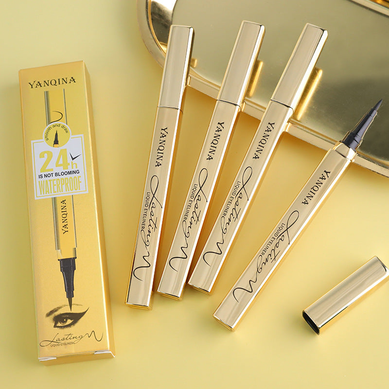 Eyeliner Waterproof And Sweat-proof Not Easy To Smudge Small Gold Bar Extremely Fine