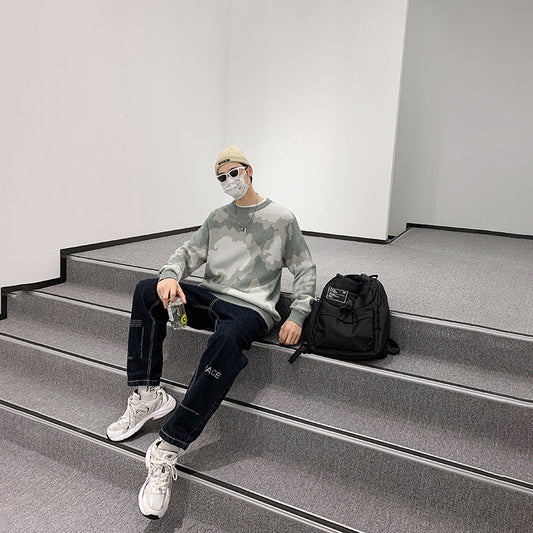 Round Neck Sweater Men And Women Loose Pullover Sweater
