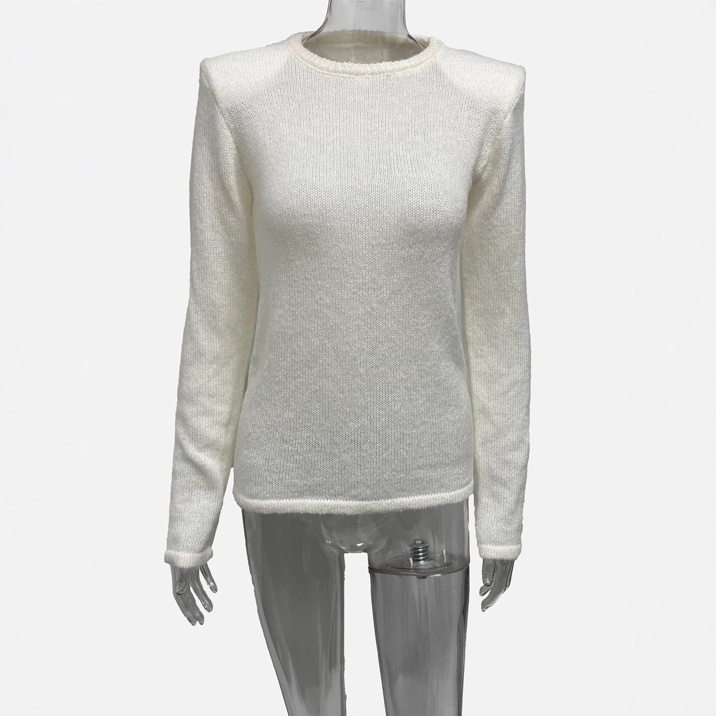 New Color Block Versatile Knitted Casual Top For Women