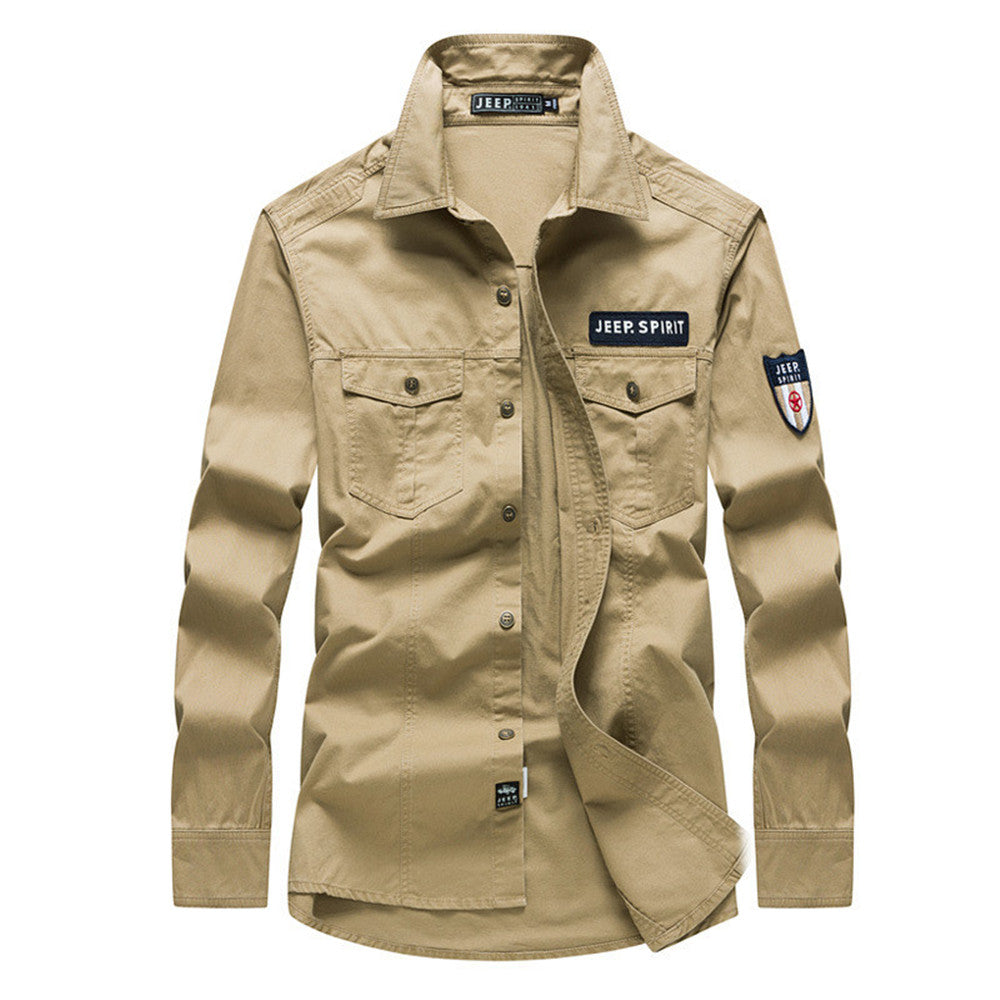 Men's Workwear Casual Long Sleeve Shirt