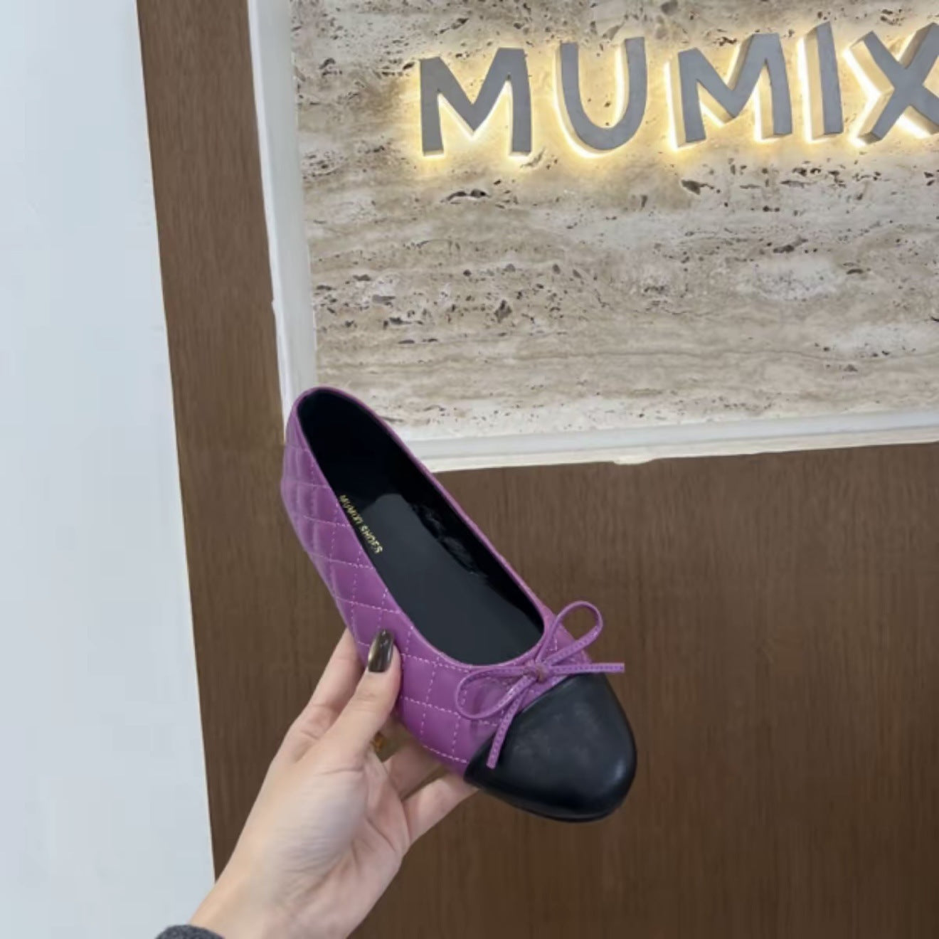 Women's All-Match Commuter Bow-Knot Diamond-Pattern Flat Shoes