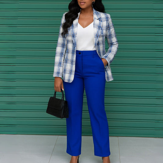 Elegant Plus Size Commuter Two Piece Set