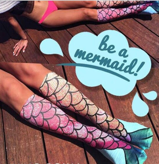 New seaside hot spring vacation mermaid socks Bikini swimsuit wild accessories seaside photo in stockings tide