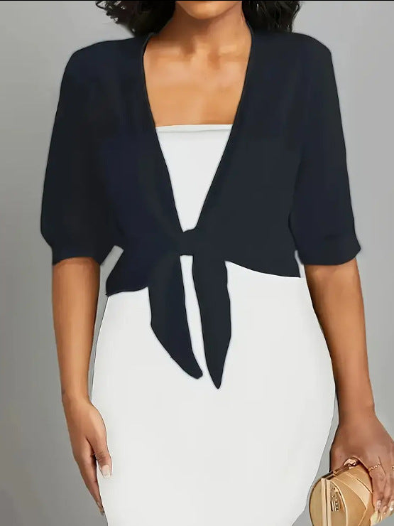 Shawl Short Coat Women's Waistcoat Thin Cardigan